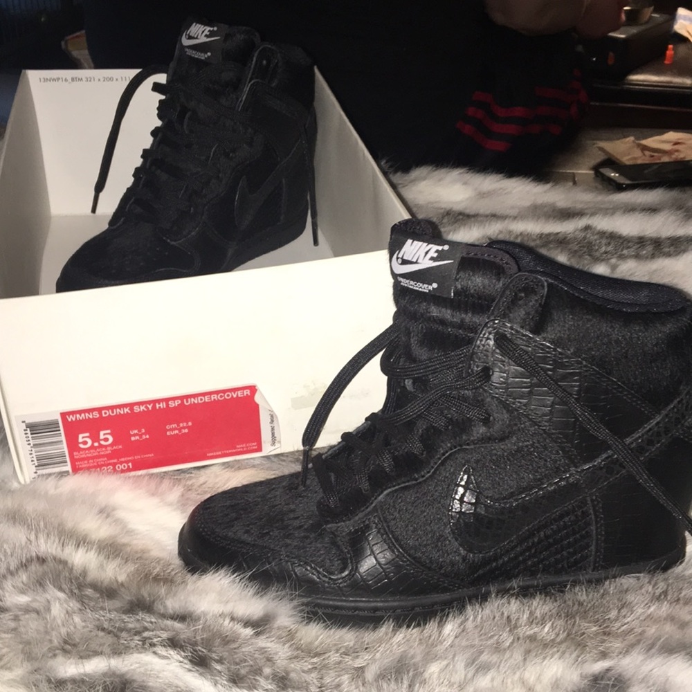 Nike Dunk Sky Hi SP Undercover W 5.5 Black Wedge